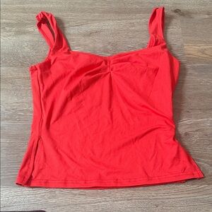 Women's Red Sleeveless Top